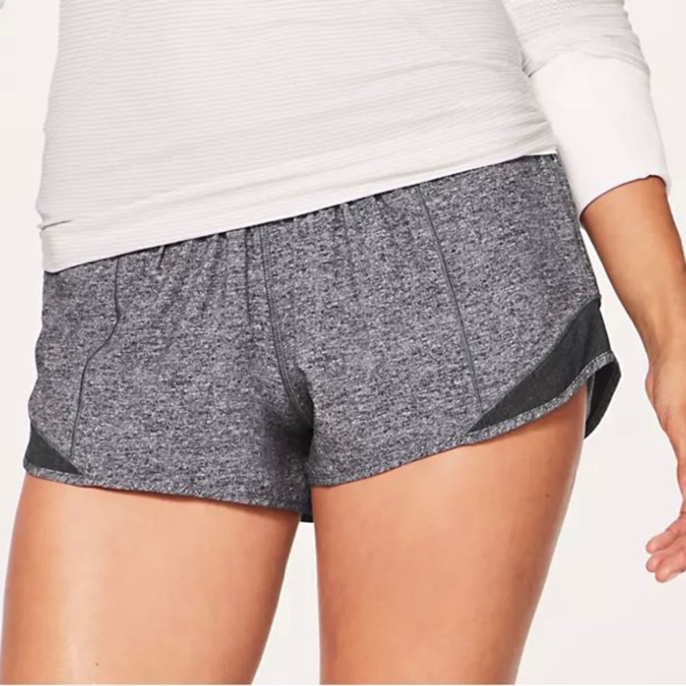 Grey Lululemon Hotty Hot Shorts Size 6 and 2.5 Length